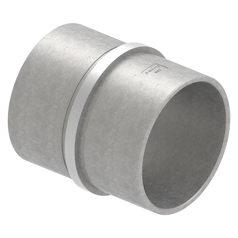Verbindungsstück für Rohr 60,3x2,0mm, V2A