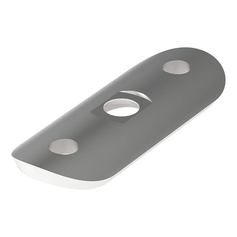Plaque de raccordement de mains courantes, 33,7mm, V2A