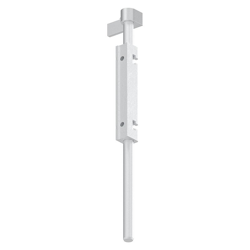 Bodenriegel mit Länge 490mm, zum Anschrauben, blank