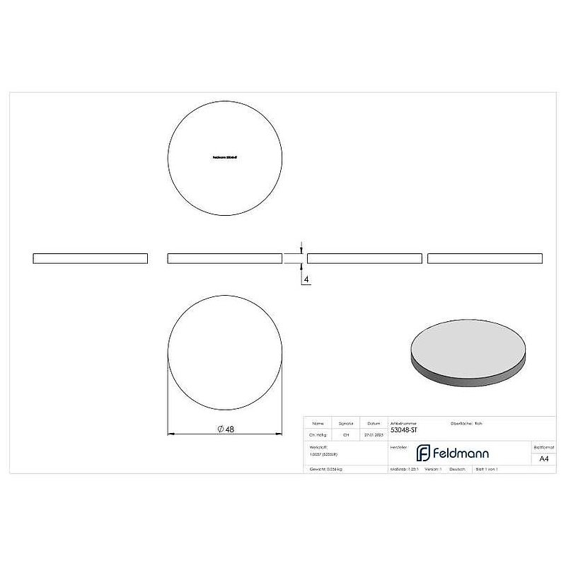 Ronde 48x4mm