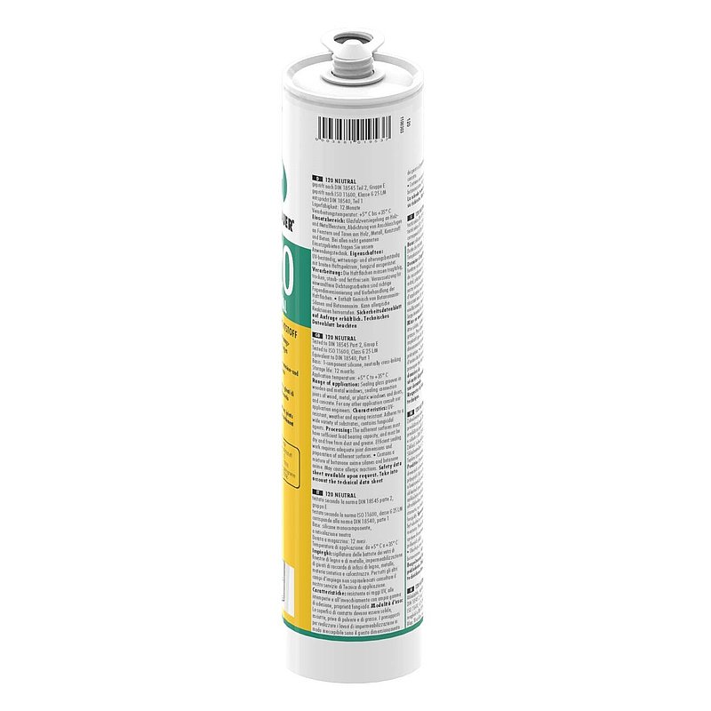 Neutral silicone sealant black, 310ml cartridge