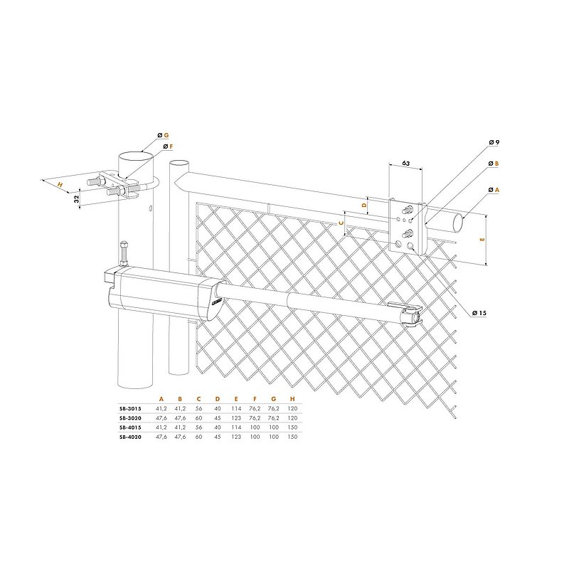 Hydraulischer Torschließer für große Tore - SAMSON-2