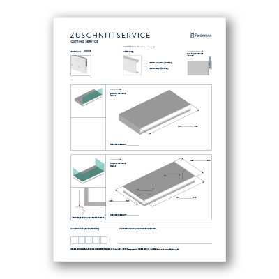 Zuschnittformular eleganza railing