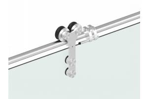 Système de porte coulissante en verre