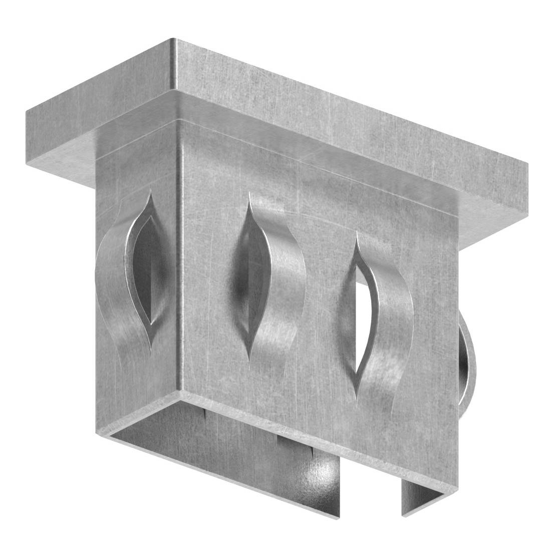 Steel end cap, for, rectangular tube 40x20mm