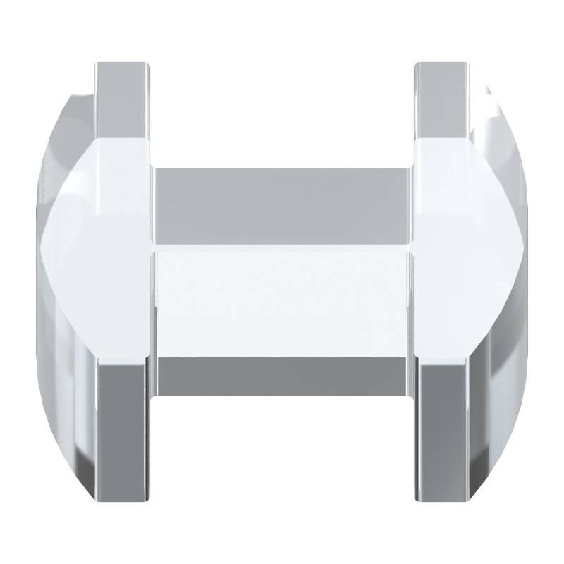 Glass leveller for all-glass railings, for glass 16.76 - 17.52 mm