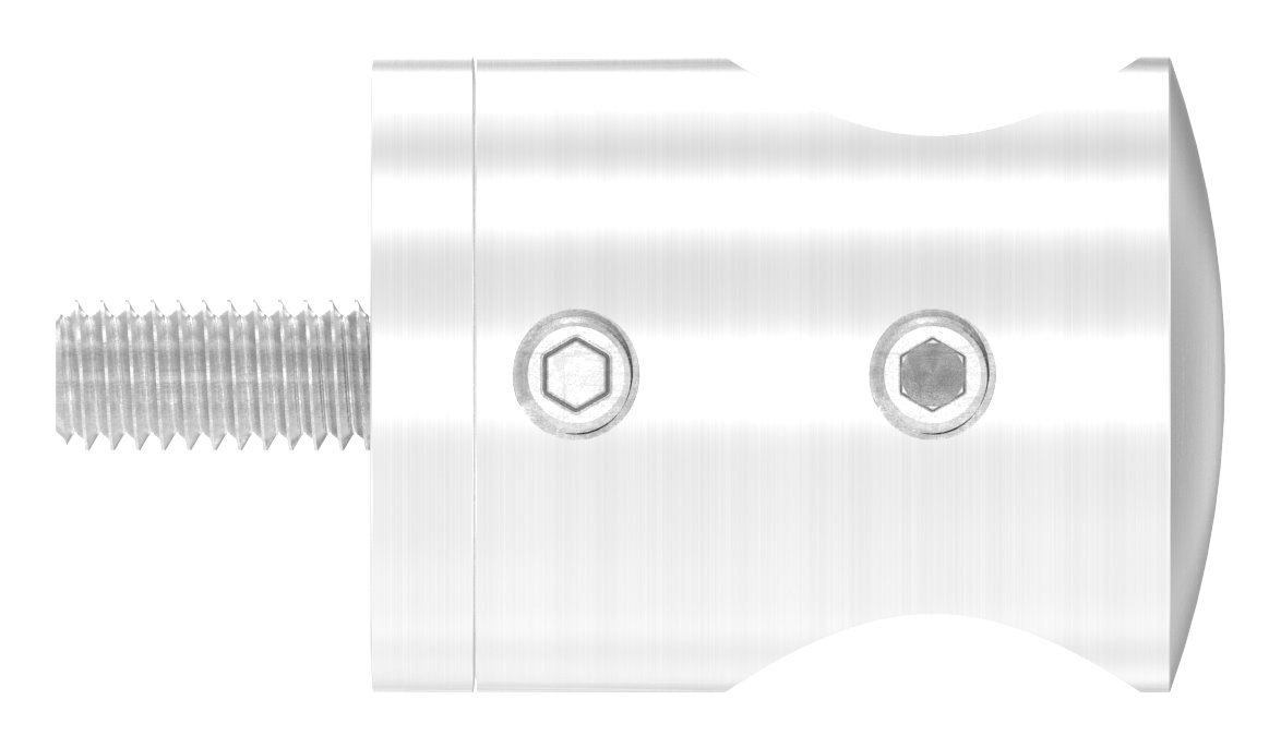 Querstabhalter für geraden Anschluss, 16,2mm Bohrung, V2A