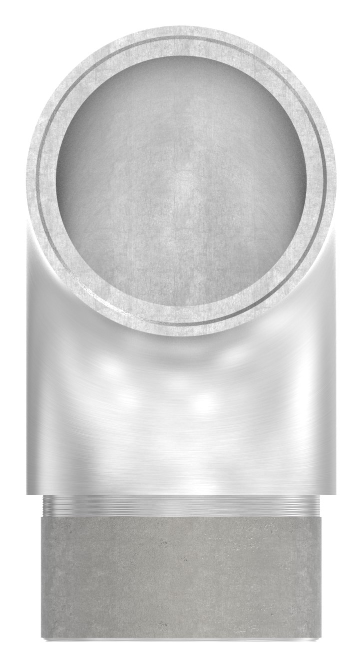 Anschlussbogen 90°, für Rohr 42,4x2,0mm, V2A