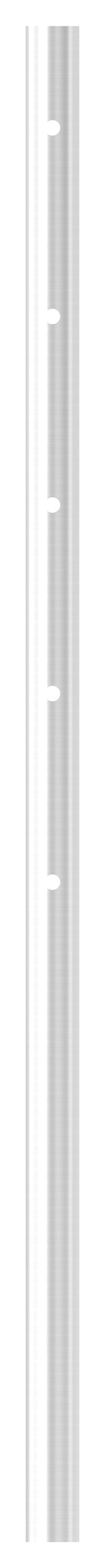 Edelstahlpfosten aus Rohr 42,4mmx2,0mm, V2A