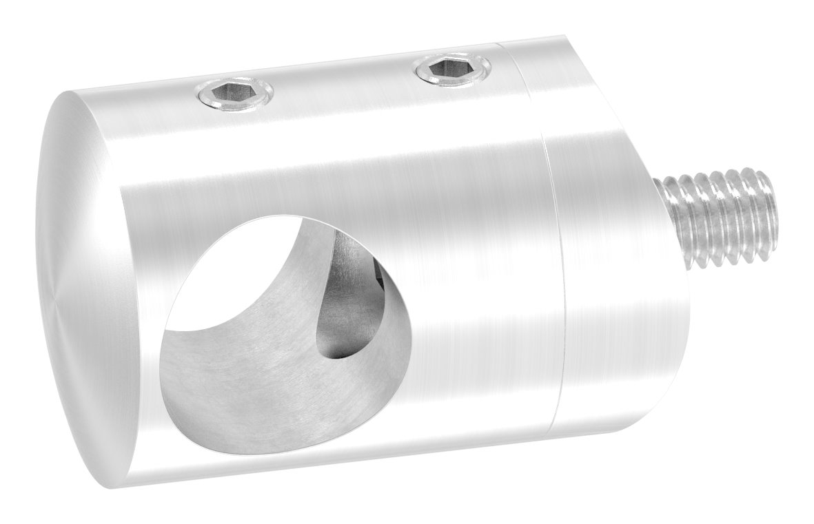 Querstabhalter für 42,4mm Rohr, 16,2mm Bohrung, V4A