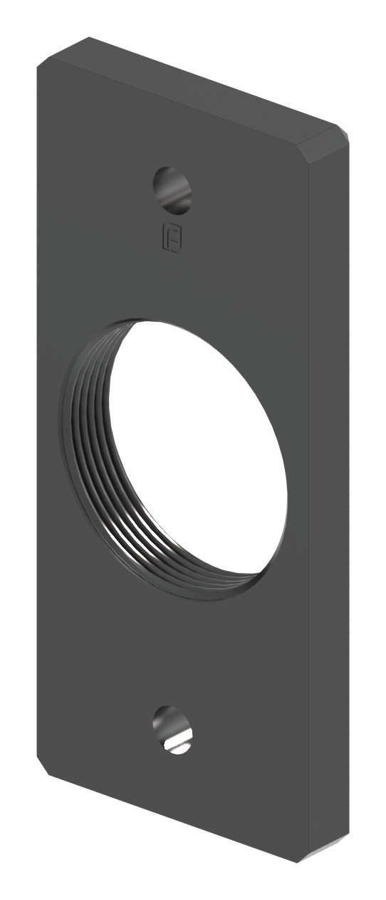 Montageplatte eckig 45x100mm
