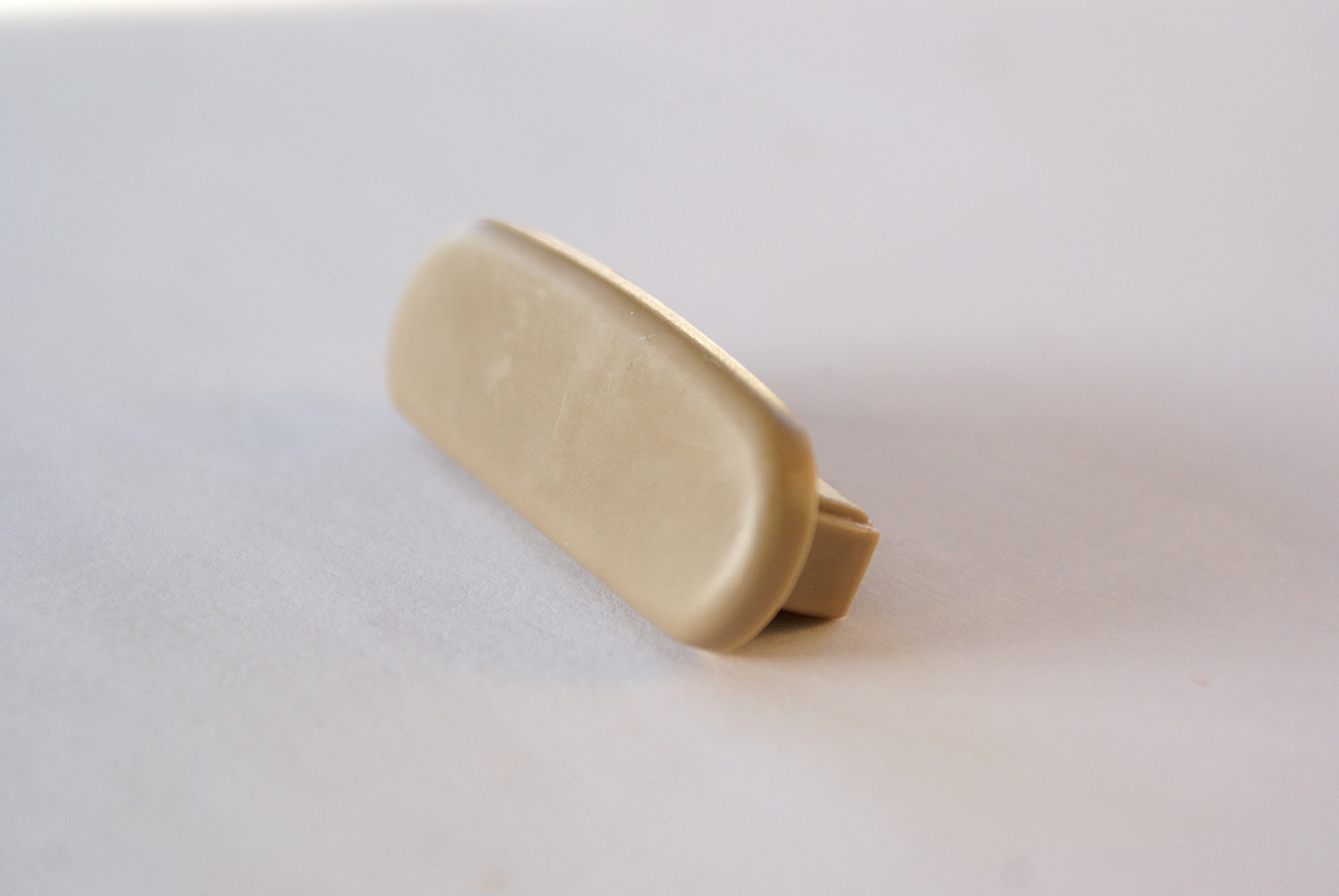 Endkappe für Kunststoffhandlauf für 40x8mm, graubeige
