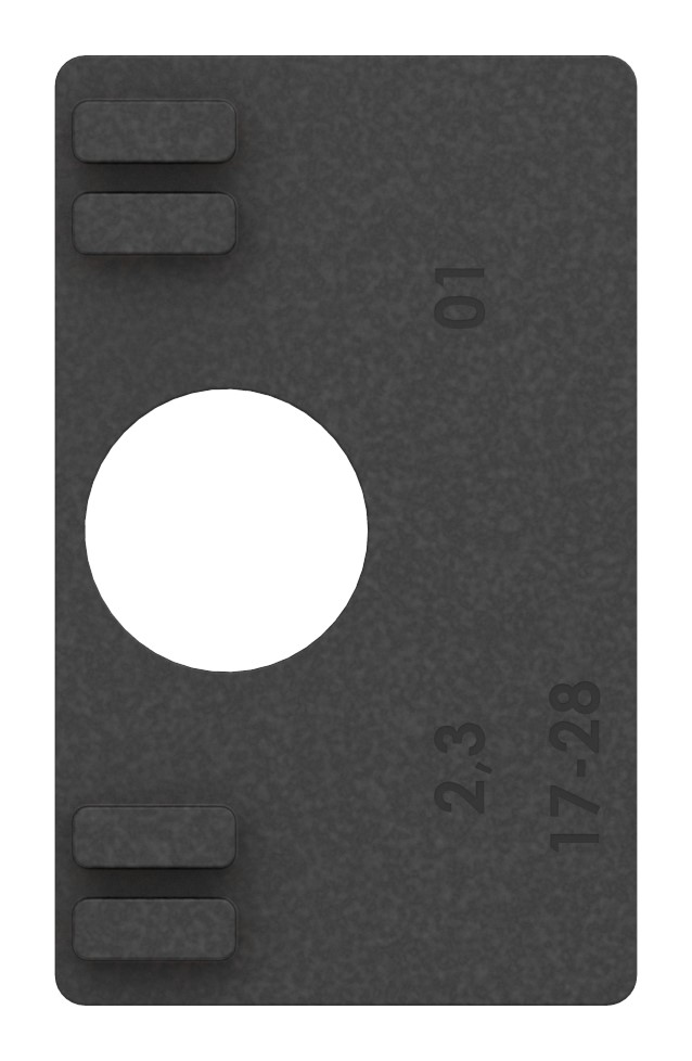 Gummi für Mod. 45, VSG-Glas 10,76mm Gummi für Mod. 45, VSG-Glas 10,76mm