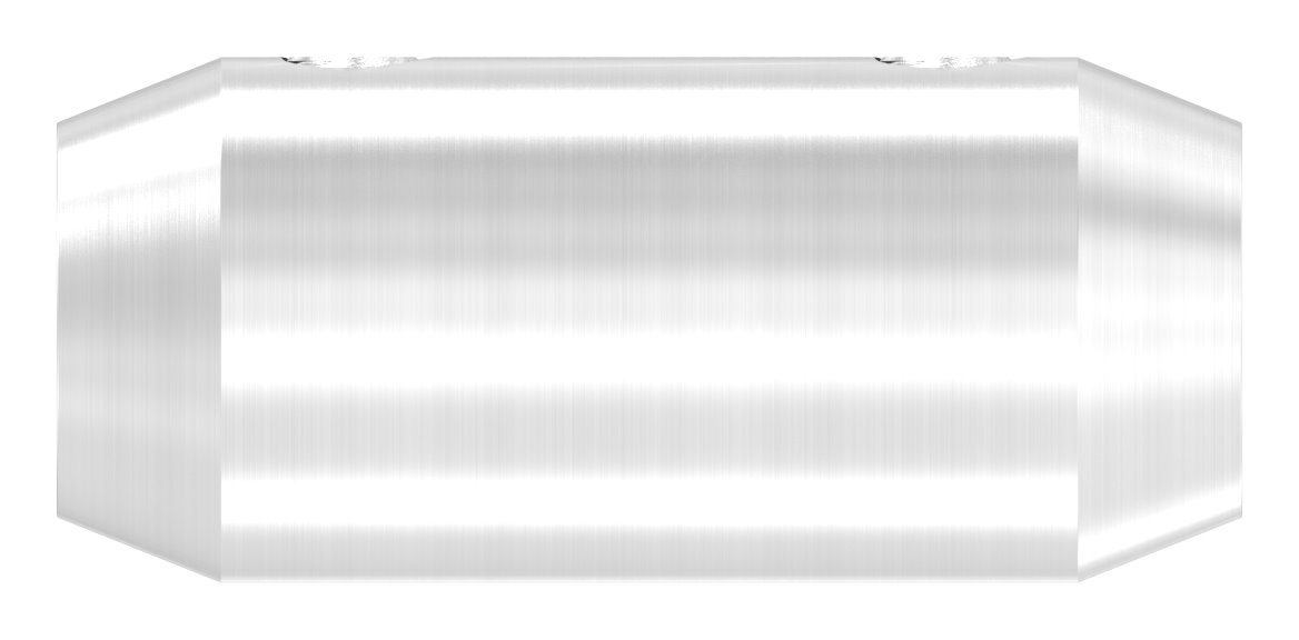 Stabverbinder für 10mm Rund, L: 36mm, Ø 16mm, V2A