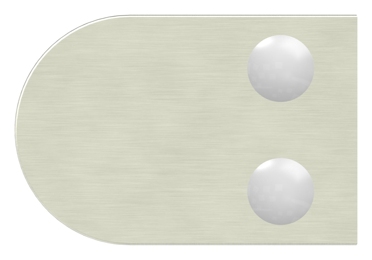 Glasklemme Mod. 38, Anschluss: 60,3mm, VA-Effekt Glasklemme Mod. 38, Anschluss: 60,3mm, VA-Effekt