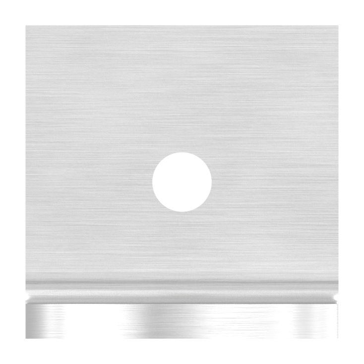 Winkellasche für Stoßgriffe für Rohr 42,4mm, V2A