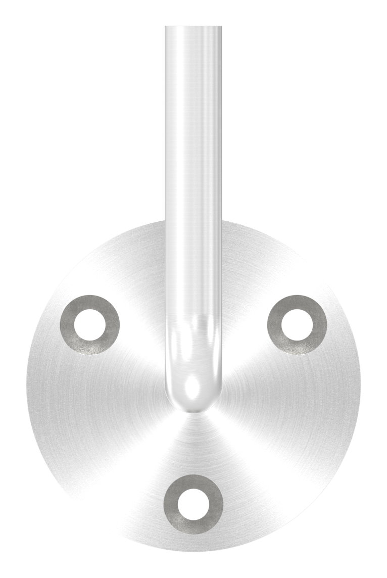 Handlaufhalter mit oben Innengewinde M6 (Ronde und Bügel verschweißt), V2A