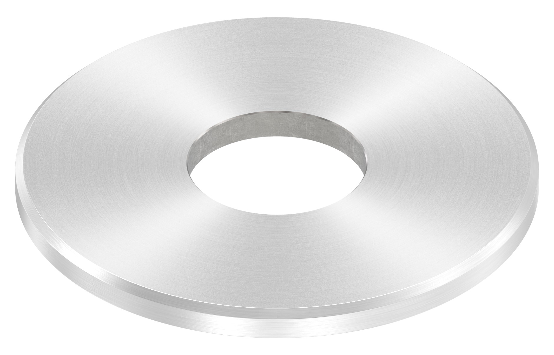 Ankerplatte Ø 100x6mm, mit Rundschliff und Fase, V2A