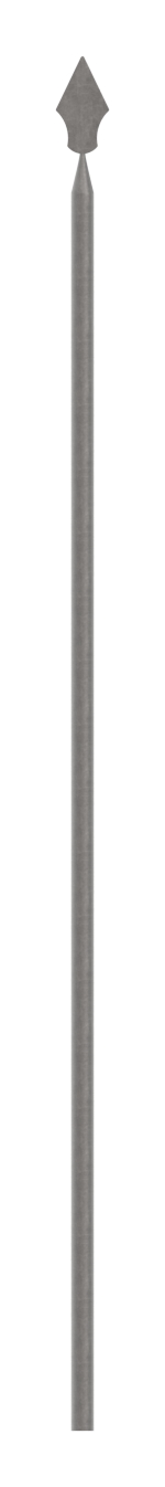 Zaunstab Ø 12mm, H: 700mm, konisch mit Zaunspitze
