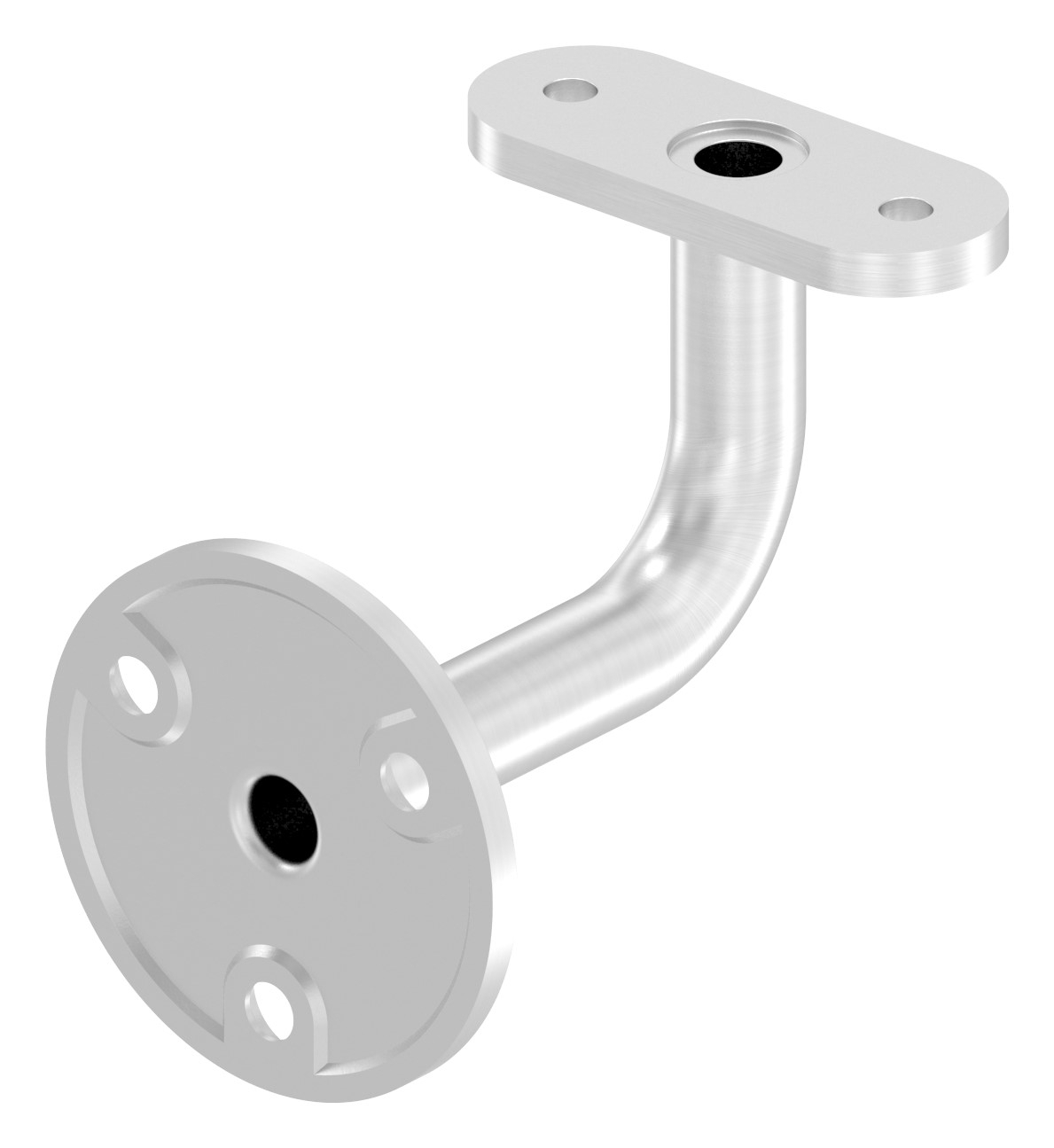 Handlaufhalter mit Kabeldurchführung für LED Handläufe, V4A