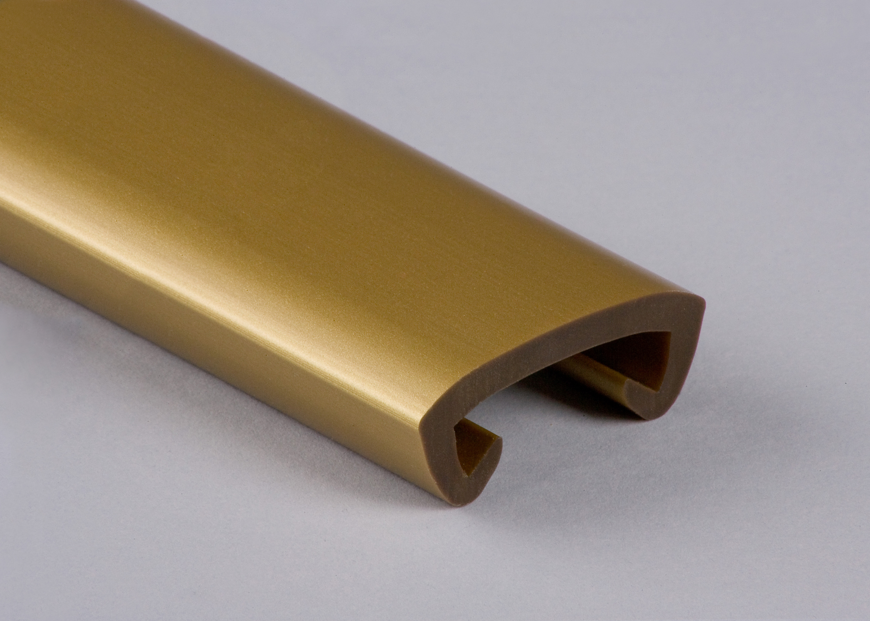 Kunststoffhandlauf für 40x8mm, gold