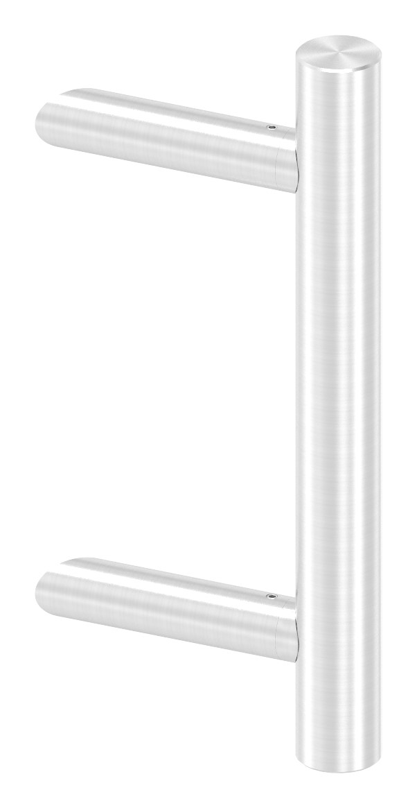 Stoßgriff inkl. Halter mit 45° Schräge 45° mit L: 300mm, V2A Stoßgriff inkl. Halter mit 45° Schräge 45° mit L: 300mm, V2A