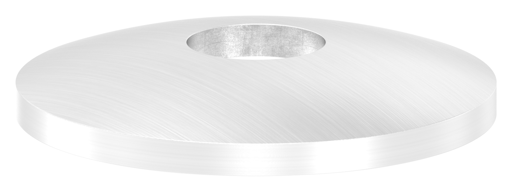 Gewölbte Schale, Ø 42,4mm, mit Bohrung 12,2mm, V2A