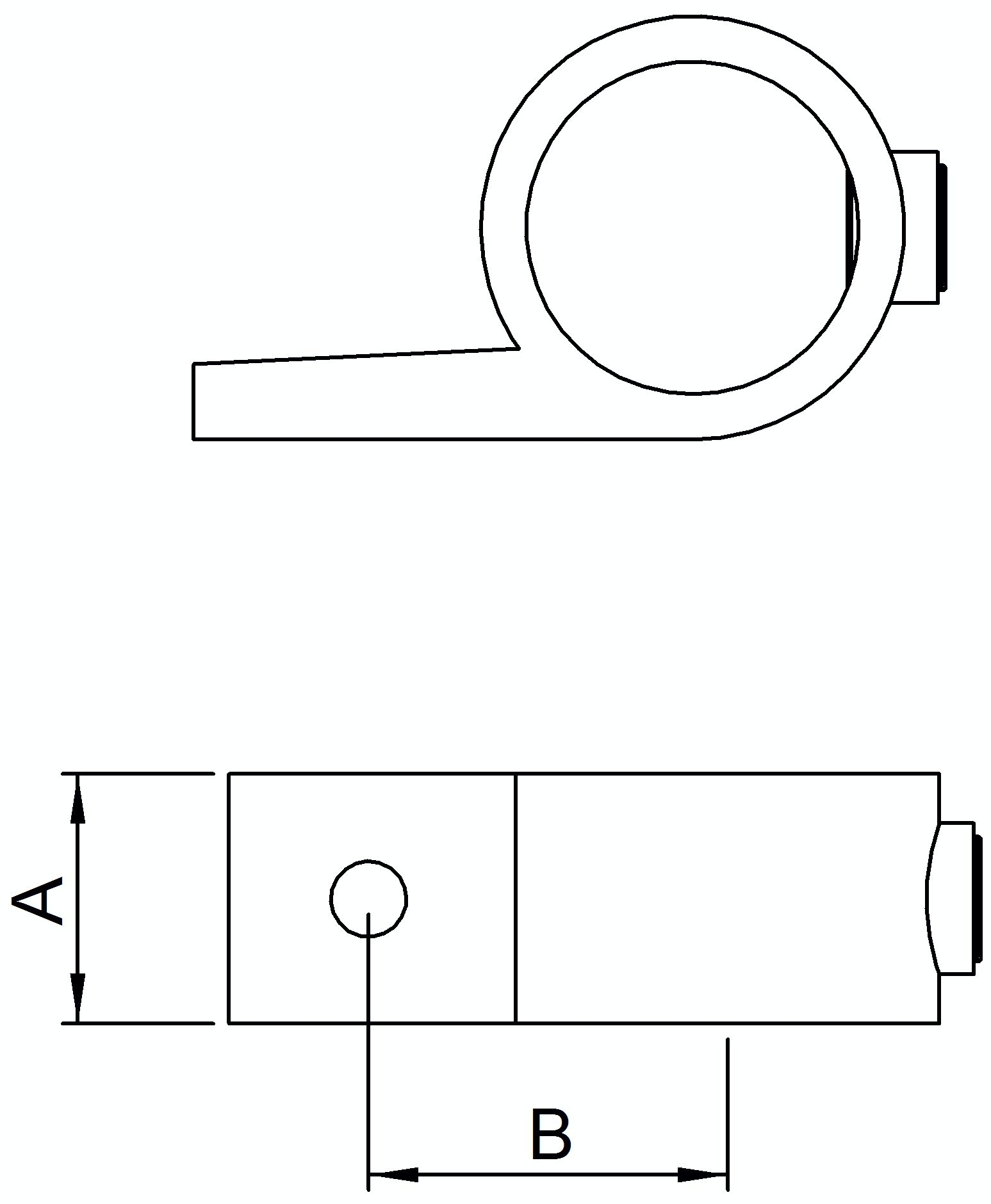 Halterung, für Rohr Ø 26,9mm