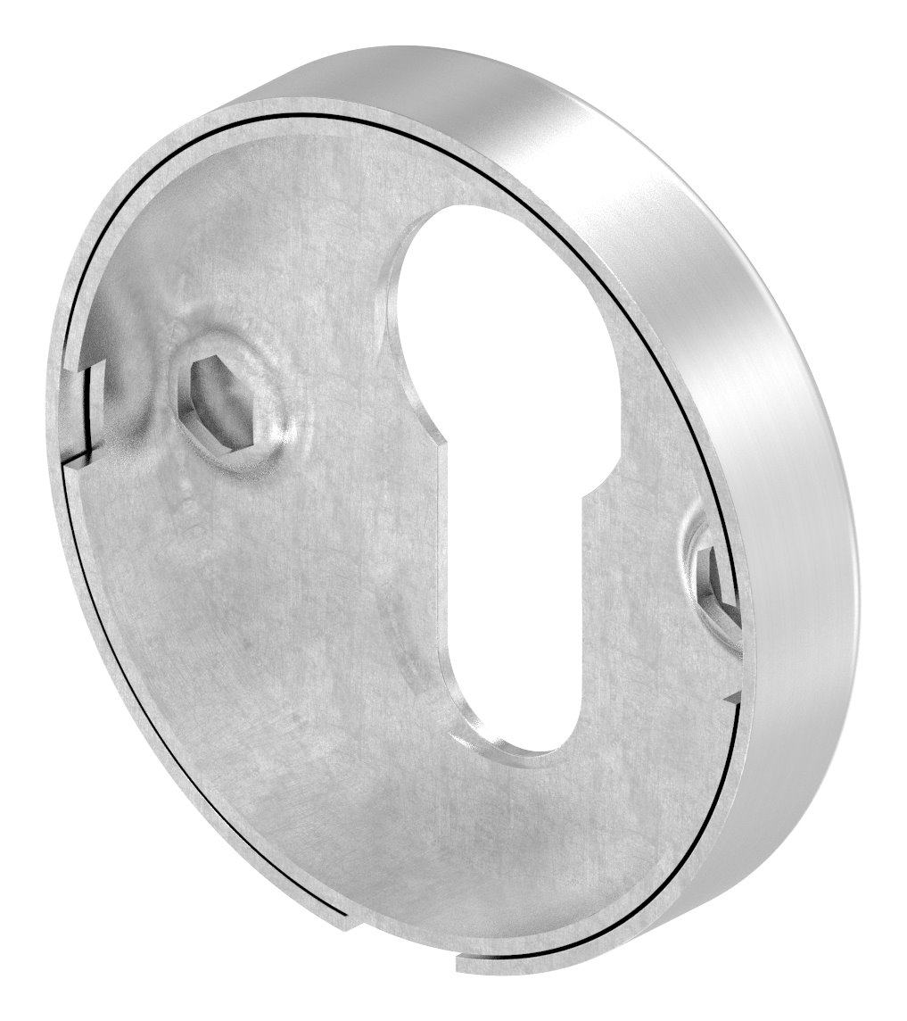 Schlüsselrosette-Paar, für Profilzylinder, V2A