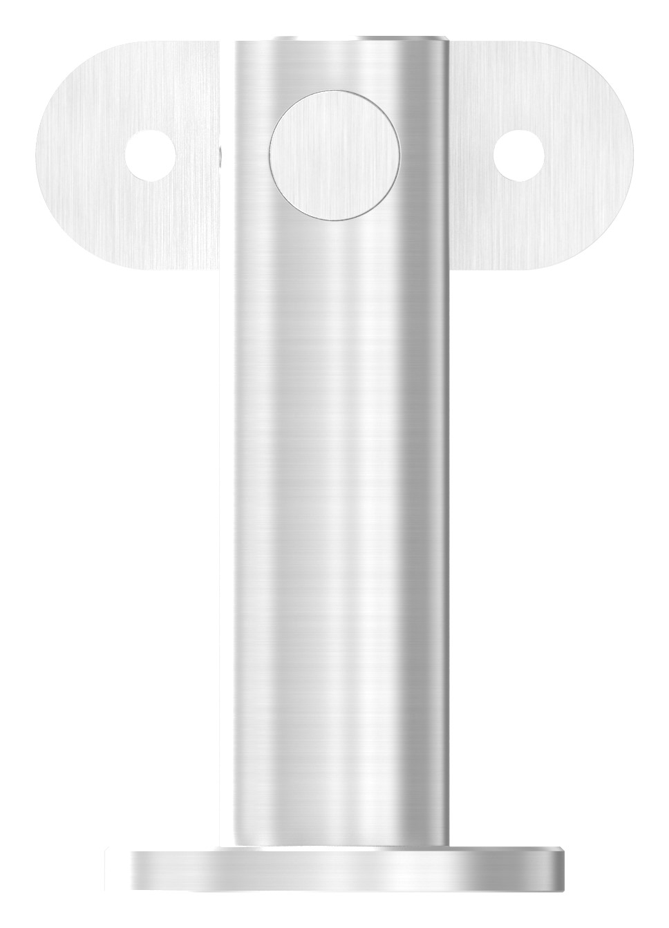 Handlaufhalter mit Handlaufanschlussplatte flach, V2A