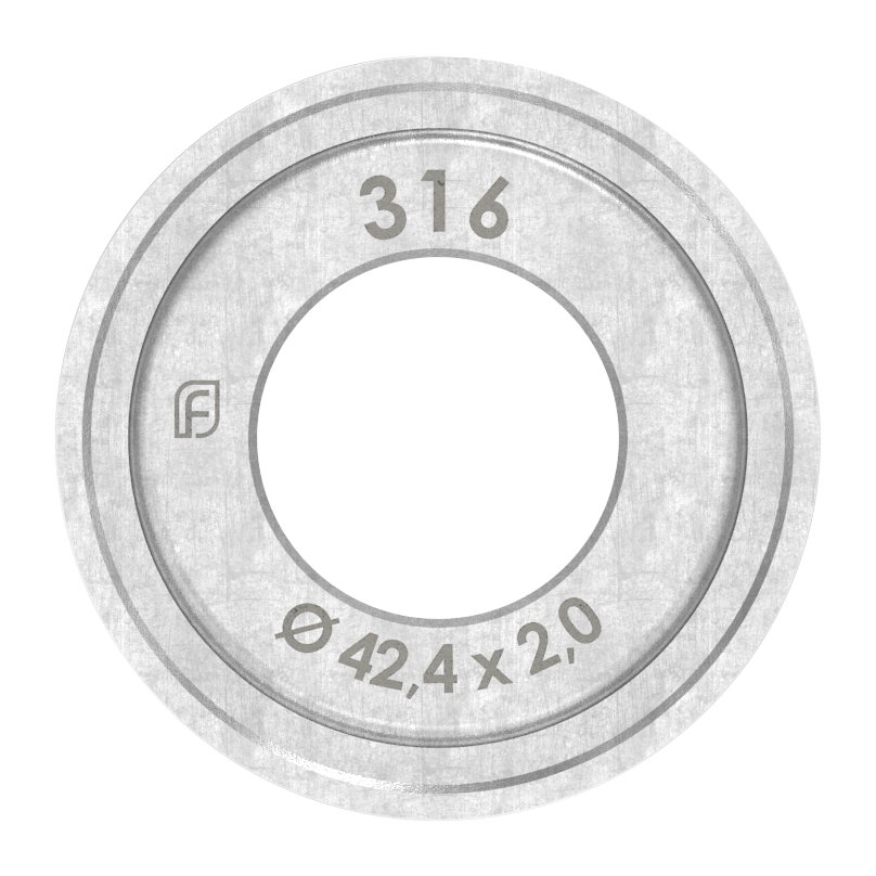 Verbinder für Nutrohr 42,4x1,5mm, V4A
