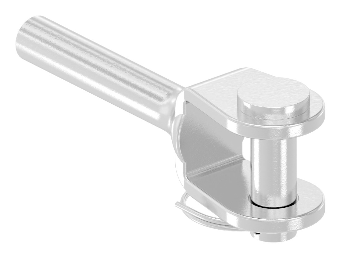 Gabelterminal zum Selbstverpressen für Seil Ø 5mm, V4A