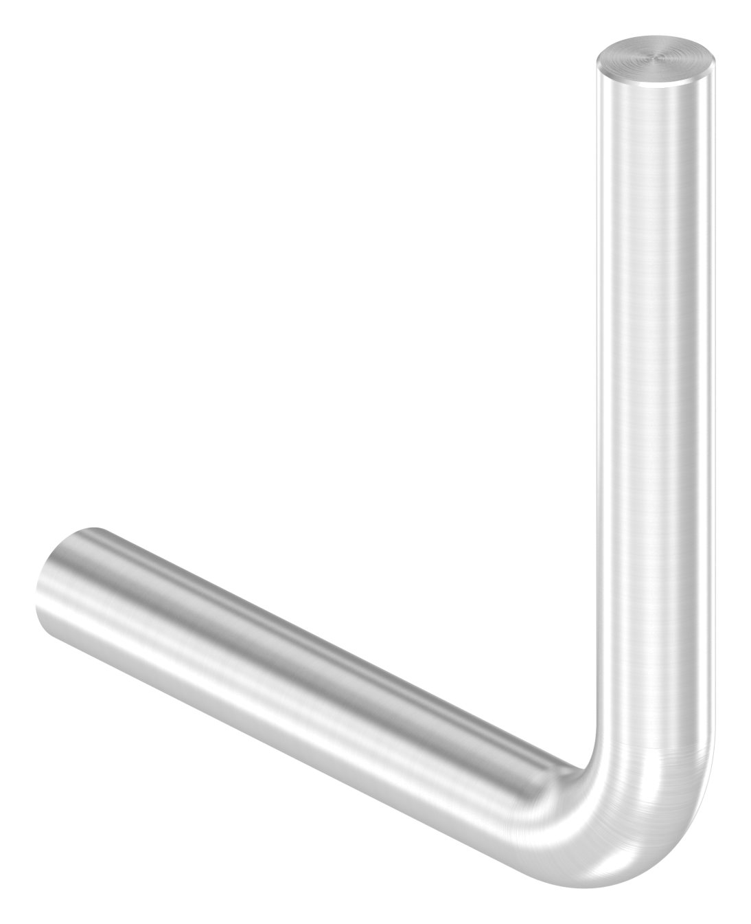 Bügel Ø 10mm, 90° gebogen, ohne Gewinde, V2A