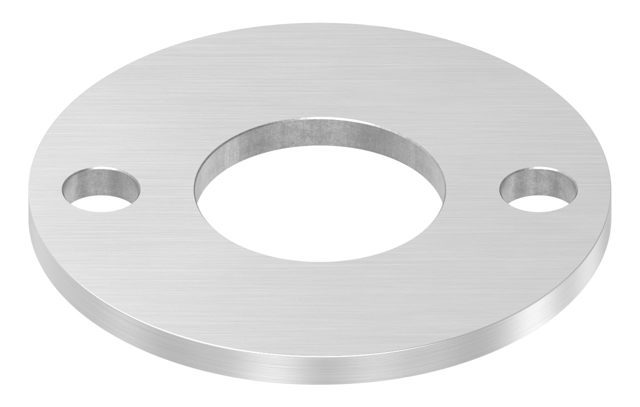 Ankerplatte Ø 100x6mm, mit Längsschliff, V4A