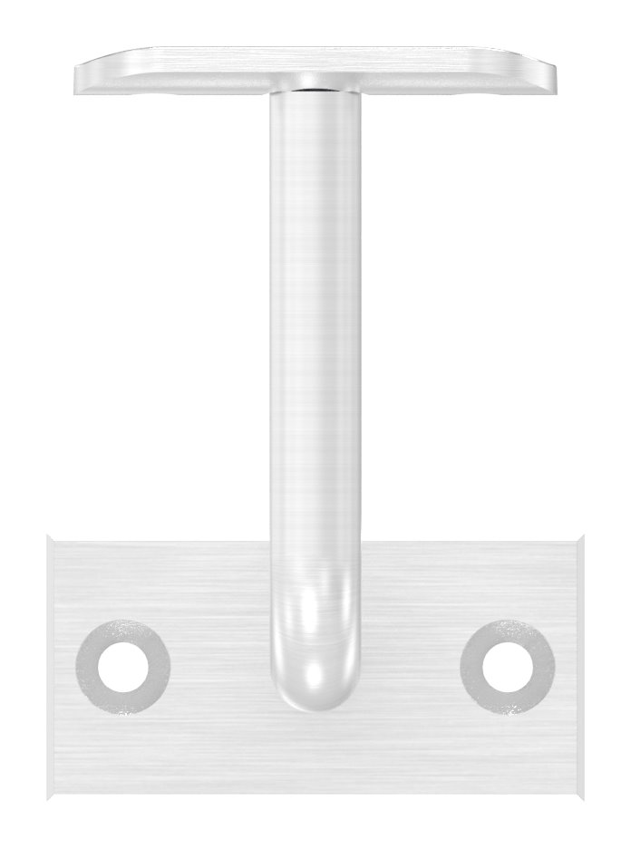Handlaufhalter mit Handlaufanschlussplatte 42,4mm (Ronde und Bügel verschraubt), V2A
