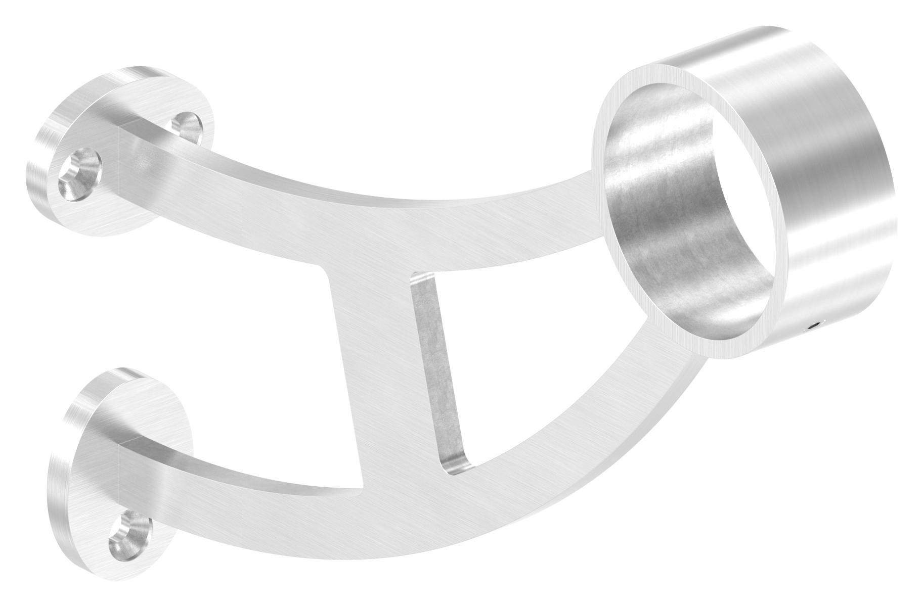 Fußlauf- / Handlaufstütze, für Rohr 48,3mm, V2A Fußlauf- / Handlaufstütze, für Rohr 48,3mm, V2A