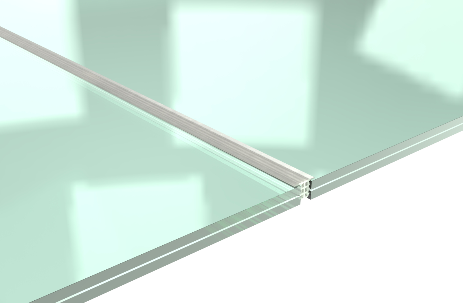 Zwischendichtung für Gläser, L=3000mm