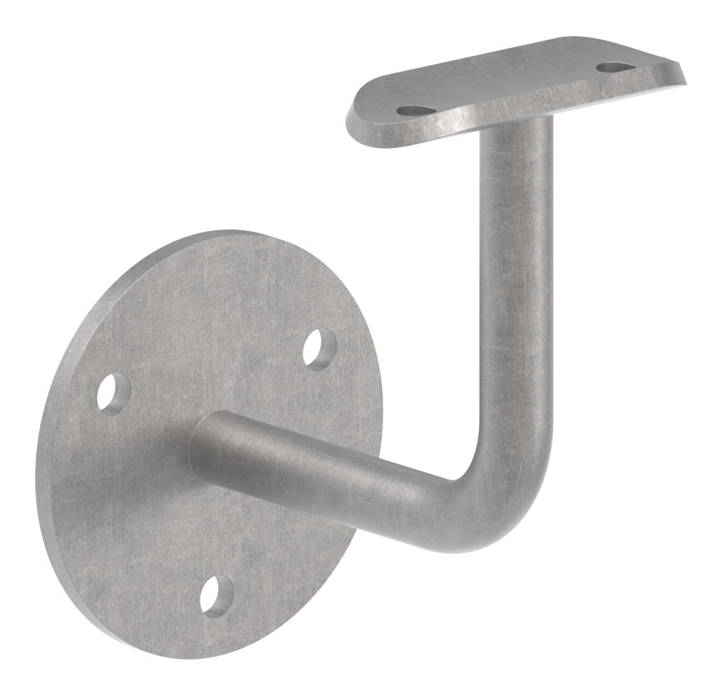 Handlaufträger mit Ronde flach, 70x4mm