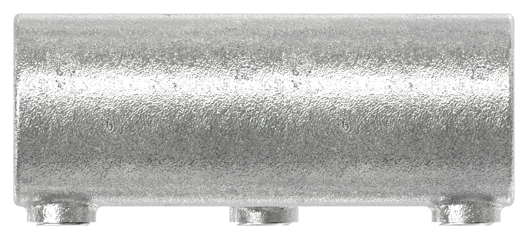 T-Stück lang, schräg, variabel, für Rohr Ø 42,4mm