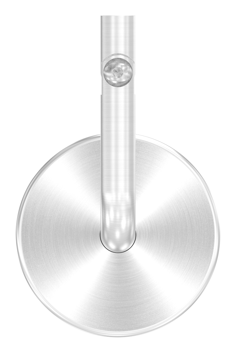 Handlaufhalter inkl. Cliprosette (Ronde und Bügel verschweißt), V2A