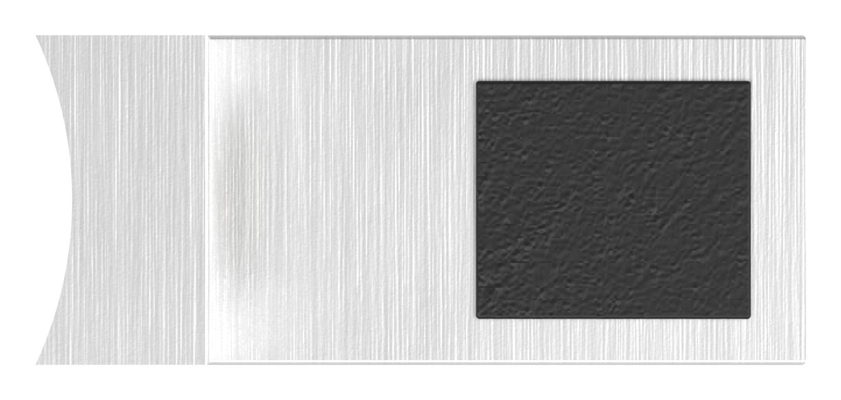 Halteboden mit Anschluss 42,4mm, V2A