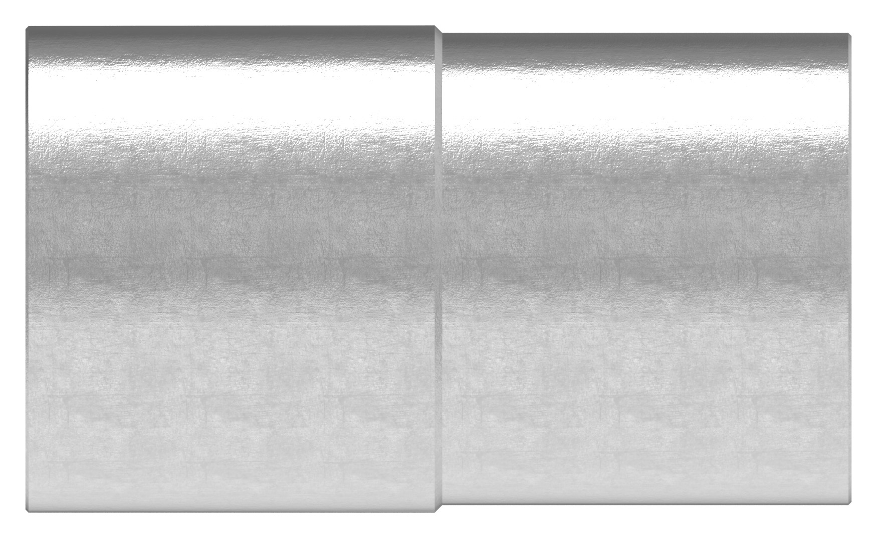 Verbindungsstück von 42,4x2,5mm auf 42,4x2,0mm, V2A