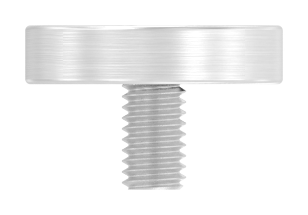 Handlaufanschlussplatte verstellbar, flach, V2A