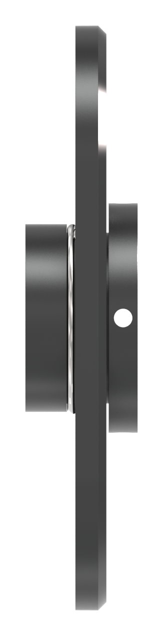 Montageplatte oval: 65x140mm