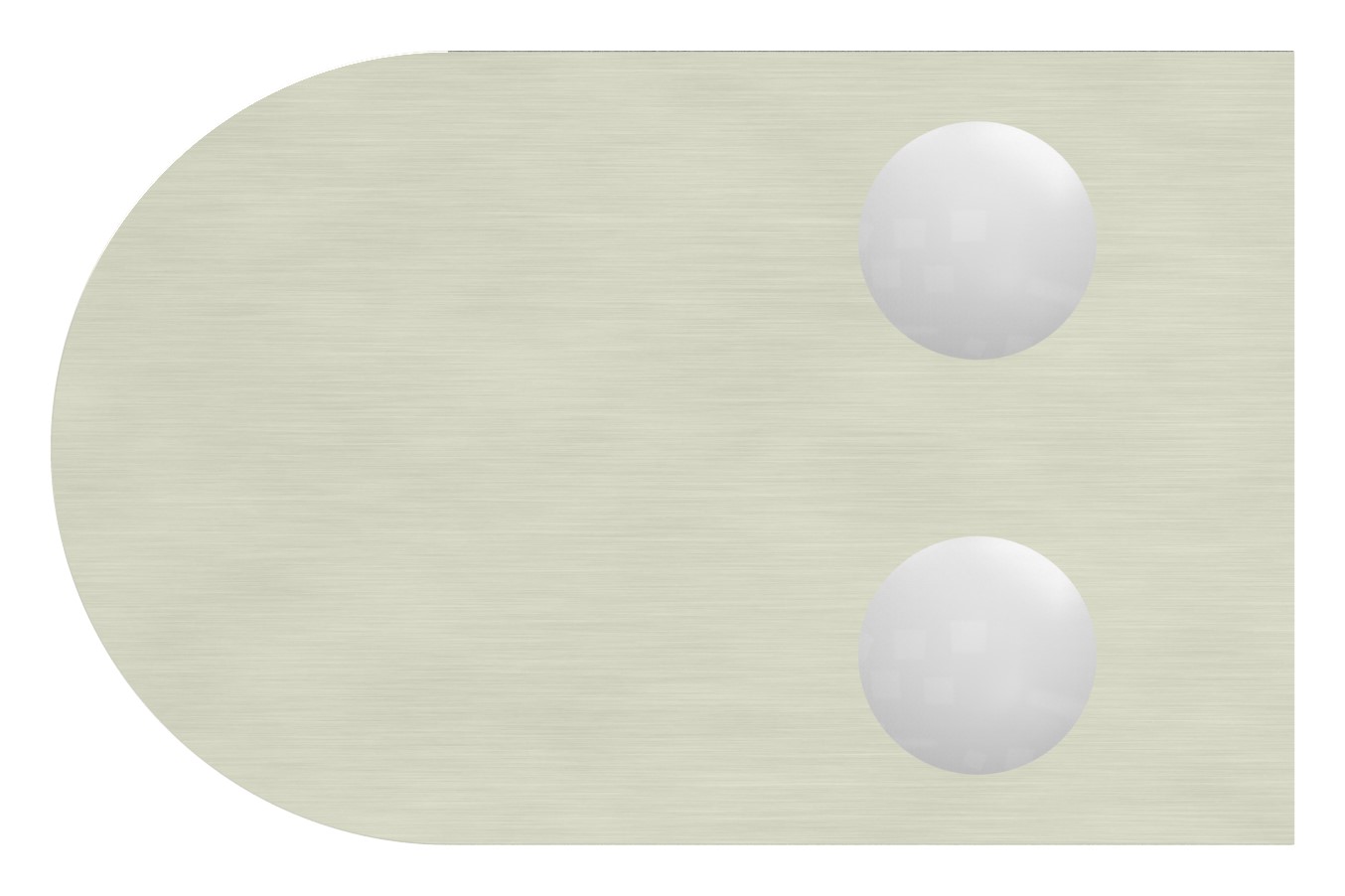Glasklemme Mod. 12, Anschluss: 33,7mm, VA-Effekt Glasklemme Mod. 12, Anschluss: 33,7mm, VA-Effekt