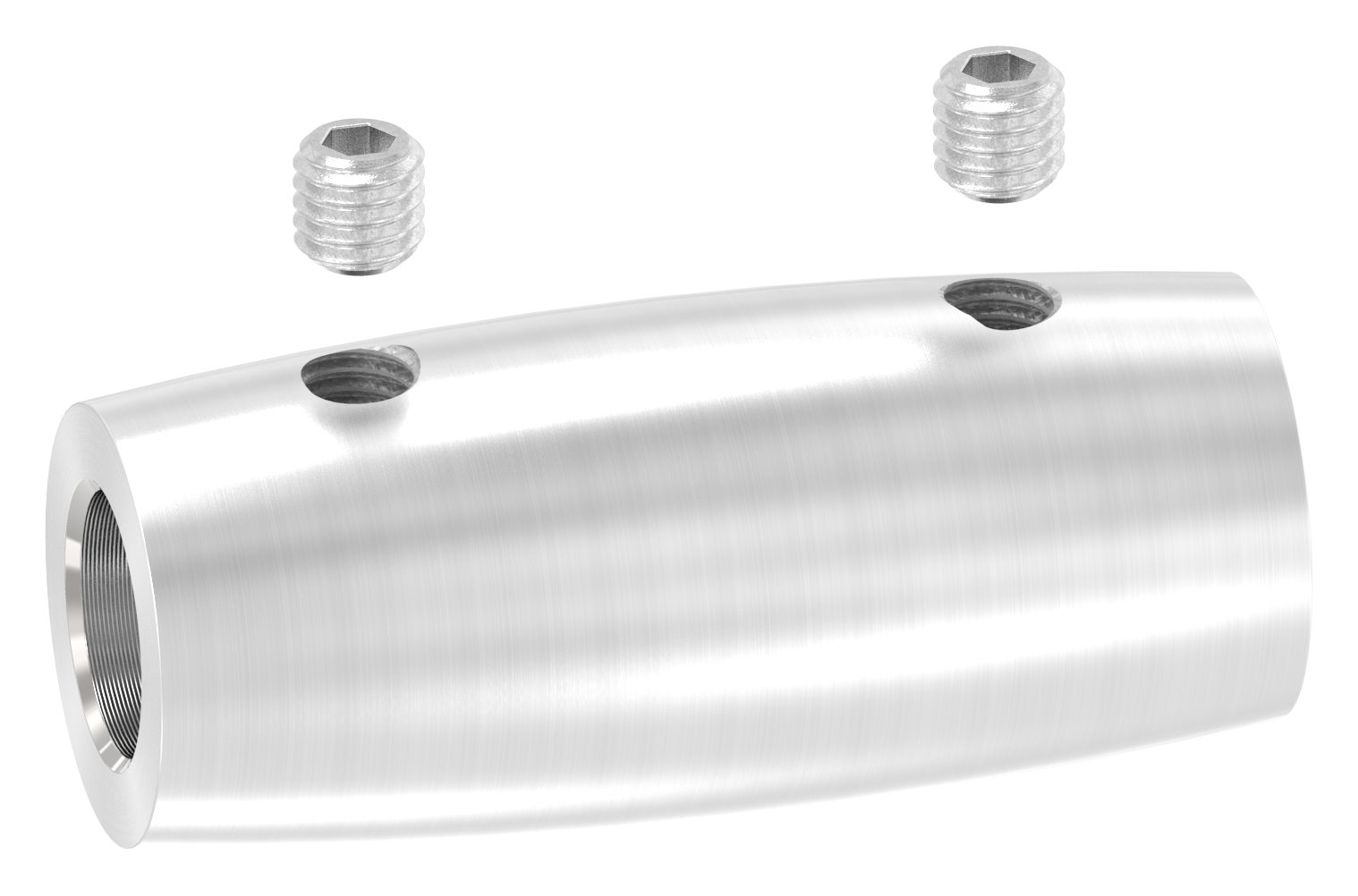 Stabverbinder für 10mm Rund, L: 45mm, Ø 20mm, V2A