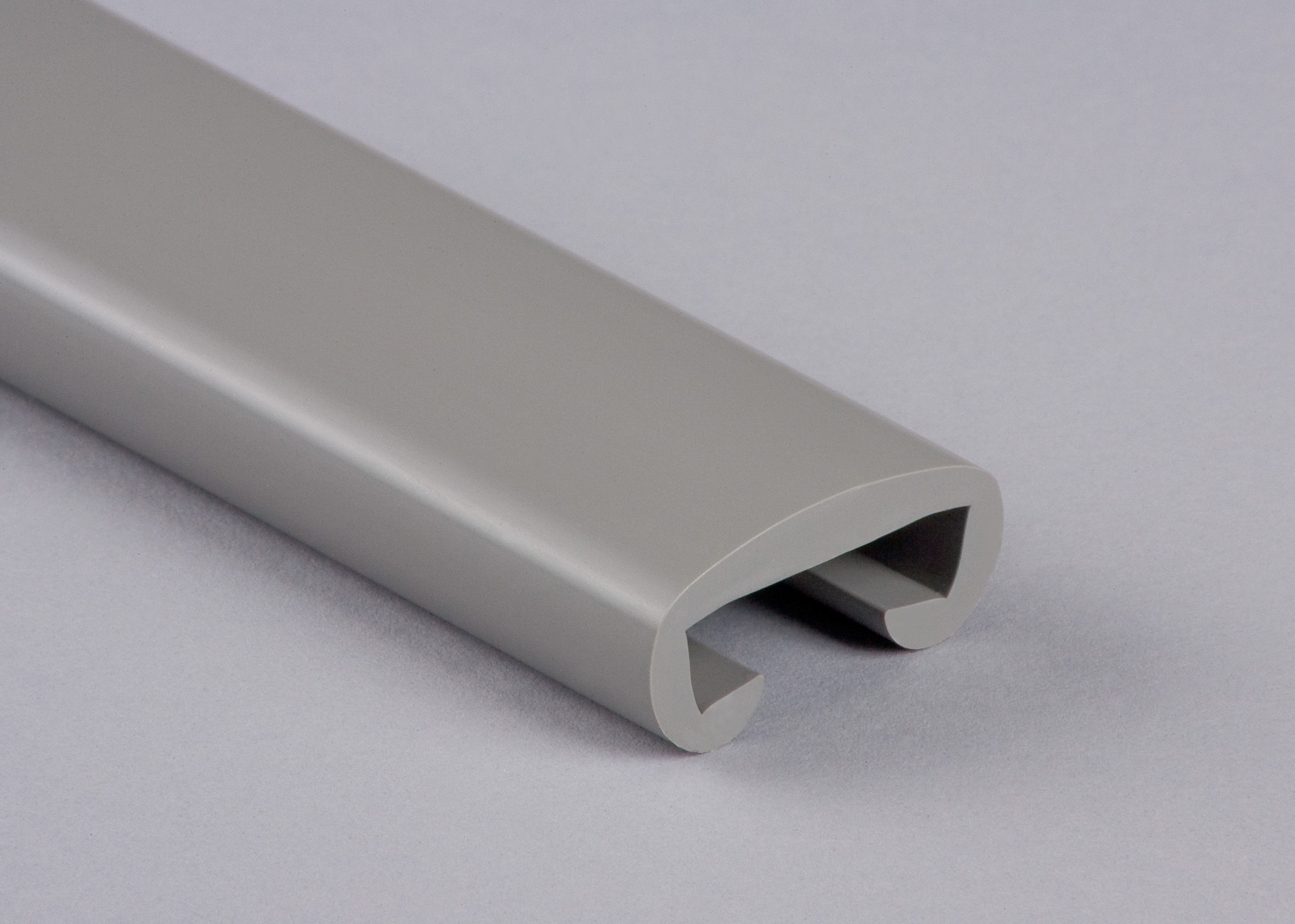 Kunststoffhandlauf für 30x8mm, verkehrsgrau