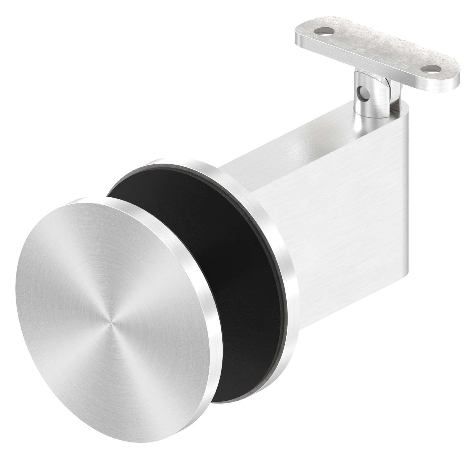 Sensa Design 2, für Rohr 42,4mm, für Montage an Glas, mit Gelenk für Steigung, V2A