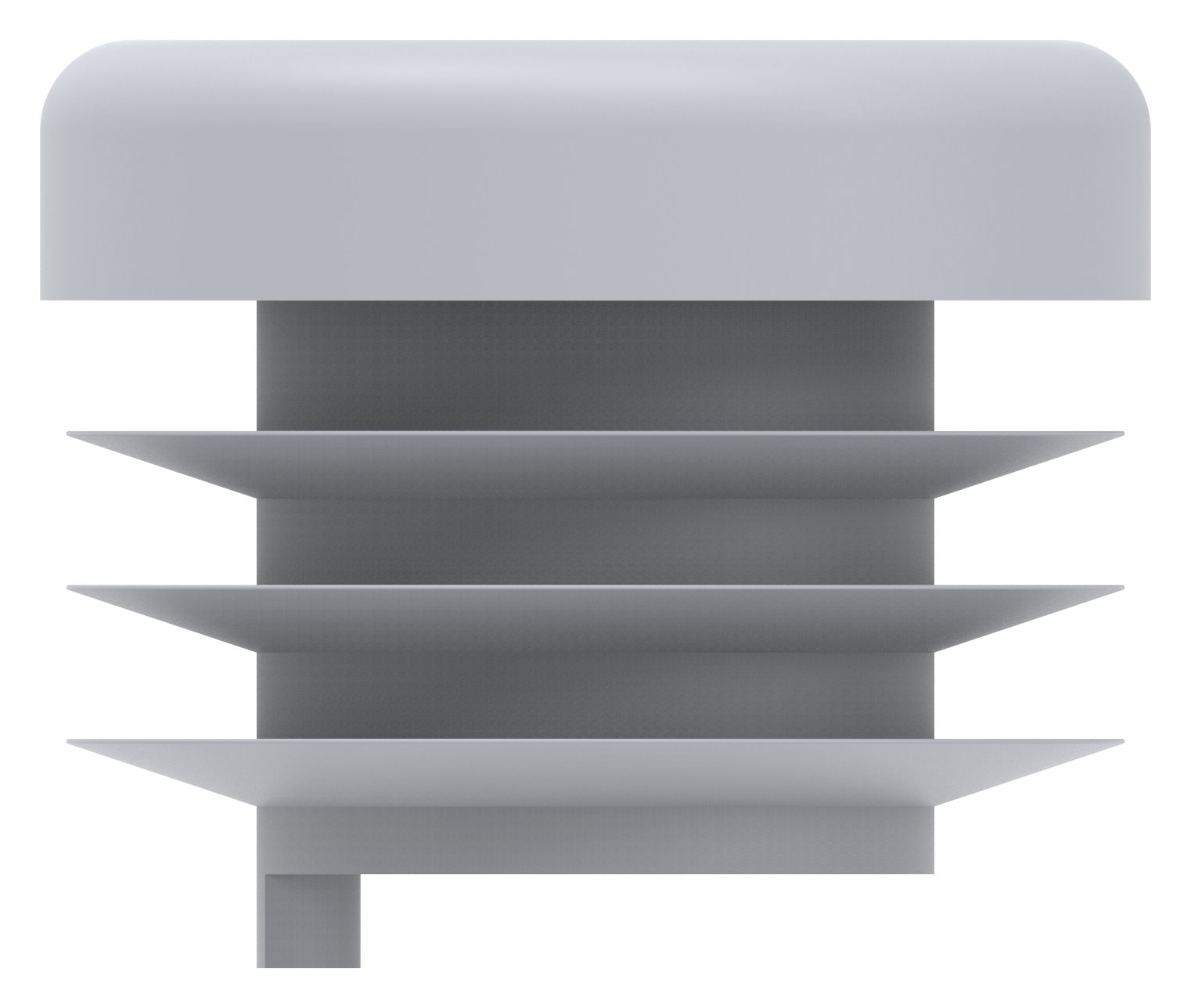 Kunststoffkappe für Rundrohr 21,3mm