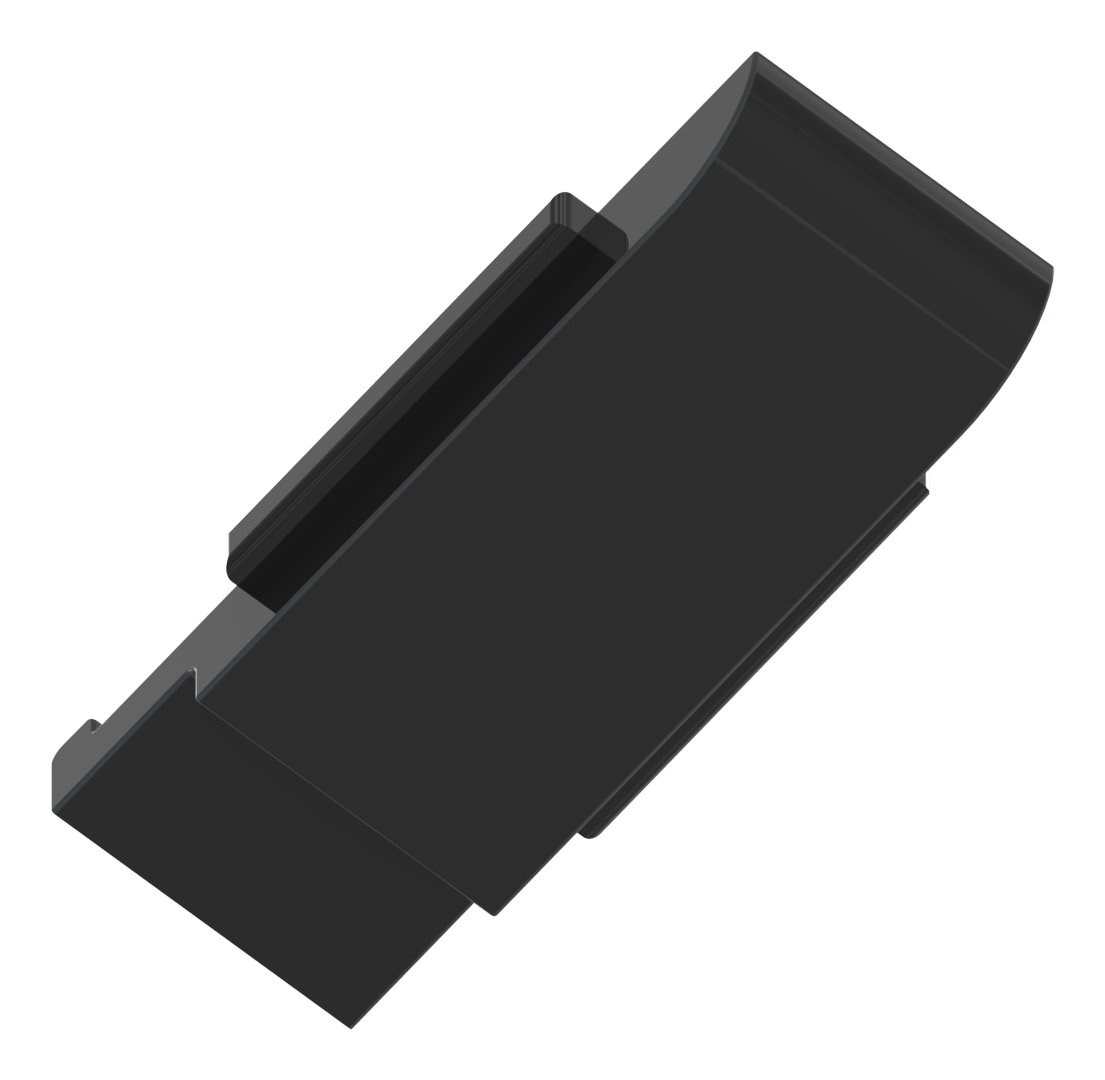 Sicherungsplatte für Mod. 31 , Zink roh pulverbeschichtet in RAL 9005 matt